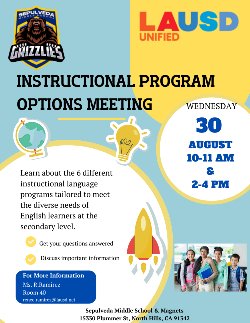 Instructional Program Options Meeting